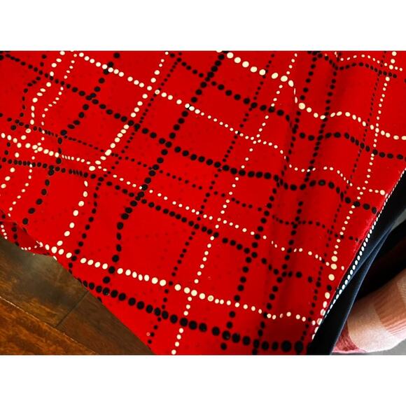 EUC Alfred Dunner red and black plaid womens blouse Plus size 2X - Picture 6 of 6